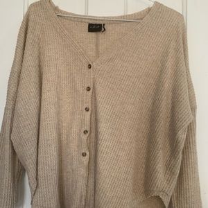 Urban Outfitters Oversized Thermal Button Up